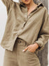 Women’s Vintage Oversized Button-Up Blouse