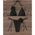 Floral Bandeau Thong Bikini Set for Women