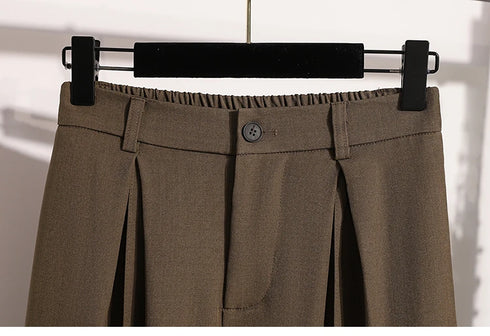 Plus Size Wide Leg Trousers for Women - Autumn 2024