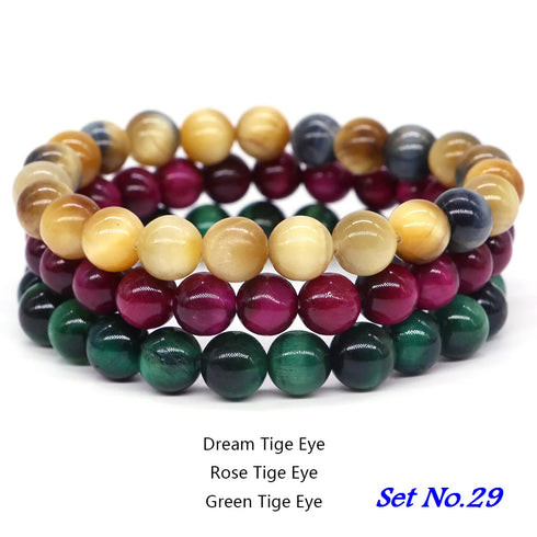 Couples Distance Bracelet Set - Natural Stone Healing