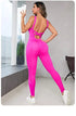 Solid Sleeveless Backless Bodycon Jumpsuit for Women
