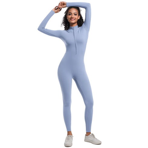 Women's Seamless Long Sleeve Sports Bodysuit