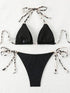 Halter Neck Micro Thong Bikini Set