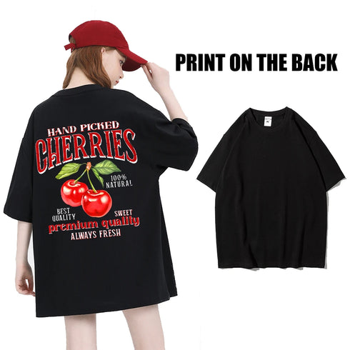 Tokyo Sakura Print Oversized Women's T-Shirt