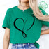 Women’s Heart Design Casual T-Shirt