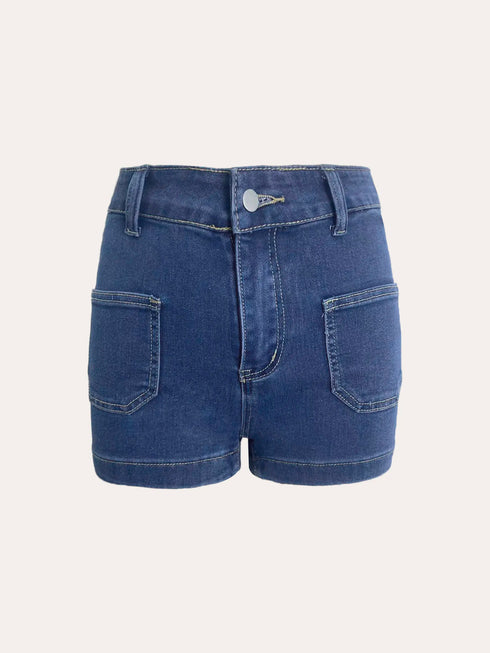 High Waist Denim Shorts for Women