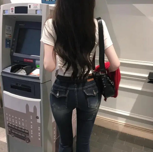 Low Waist Flared Jeans for Women