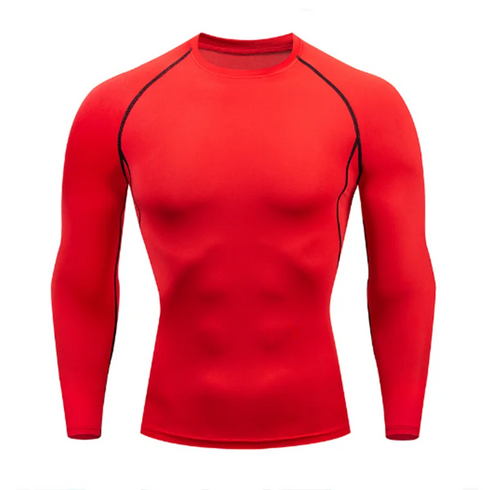Men's Quick Dry Long Sleeve Compression Running T-Shirt