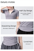 PHIGEER Ultra-Light Yoga Crop Top for Women
