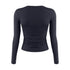 Womens Long Sleeve Bodycon Crop Top - Solid Colours