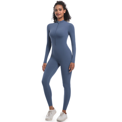 Women's Seamless Long Sleeve Sports Bodysuit