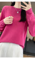 100% Merino Wool Long Sleeve Sweater for Women