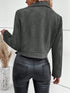 Faux Suede Biker Jacket with Zipper Detail