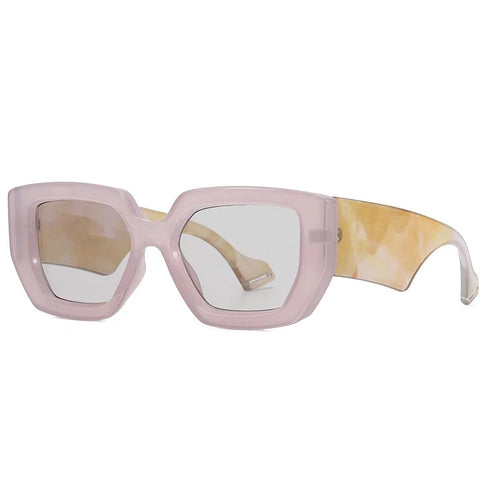 Colorful Square Sunglasses with UV400 Protection