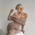 Off Shoulder Knitted Two Piece Set