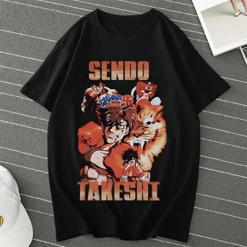 Anime Hajime No Ippo Boxing Gym T-Shirt for Women