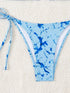 Floral Print Triangle Bikini Set with Brazilian Bottoms