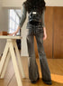 Women’s Gothic Flare Jeans in Black