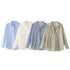 Elegant Oversized Button-Up Blouse for Women