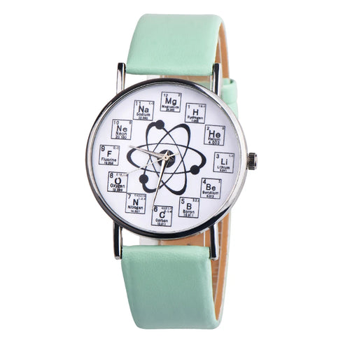 Ladies Watches Creative Design Chemical Element Markers