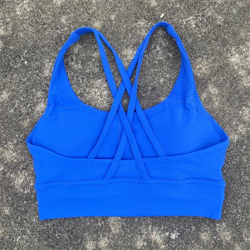 High Support Cross Straps Sports Bra for Women