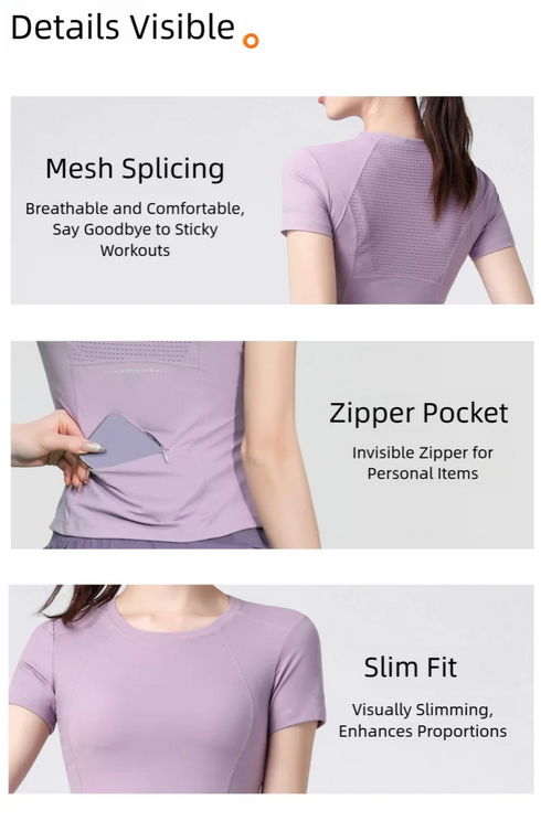 PHIGEER Open Back Long Sleeve Yoga Top for Women