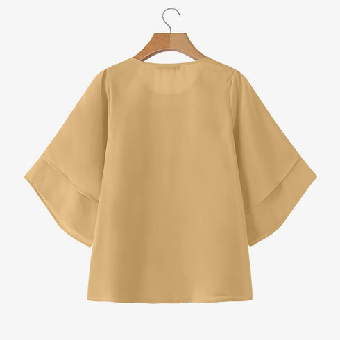 ZANZEA Women's Chiffon Blouse with Ruffled Detail