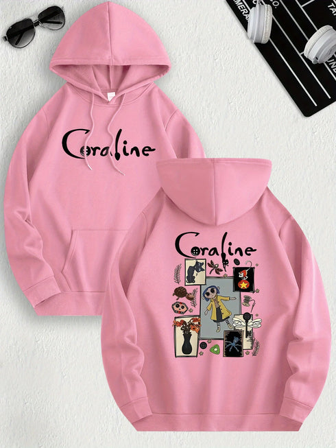 Coraline Inspired Casual Hoodie for Women