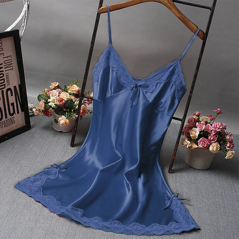 Satin Lace Nightdress for Women