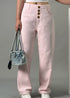 Women's Straight Leg Jeans in Versatile Pink