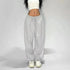 Y2K Grey Casual Wide Leg Cargo Pants