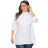 Plus Size Long Sleeve Blouse for Spring and Autumn