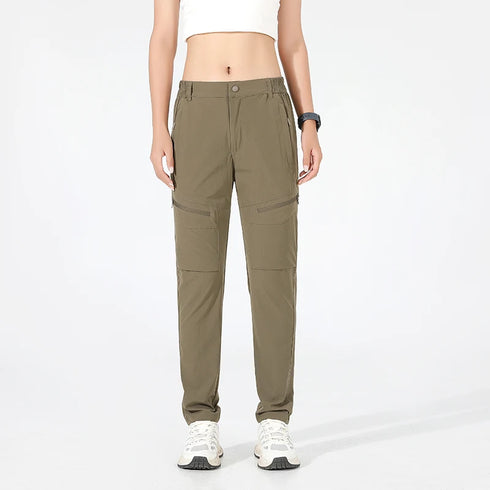 EUMERGX Women's Quick-Dry Cargo Hiking Pants