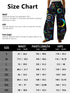 Abstract Star and Moon Print Wide-Leg Pants