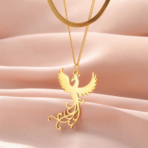 Phoenix Fire Bird Dangle Earrings for Women