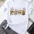 Aesthetic Women's Ice Cream Graphic Tee - Trendy Short Sleeve T-Shirt for Stylish Casual Looks