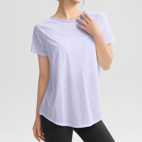 PHIGEER Open Back Long Sleeve Yoga Top for Women