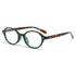 Retro Small Oval Sunglasses with Rivet Detail