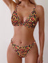 Floral Print Adjustable Bikini Set for Women