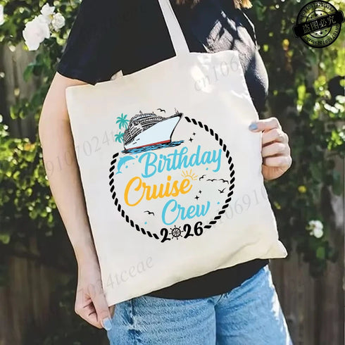 Birthday Crew 2026 Shirts,My Birthday Cruise Crew T-Shirts for Women,Family Party Tops Tees,Friends Cruise T-Shirts,short Sleeve