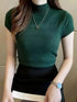 Women's Half-High Neck Casual Jumper Top