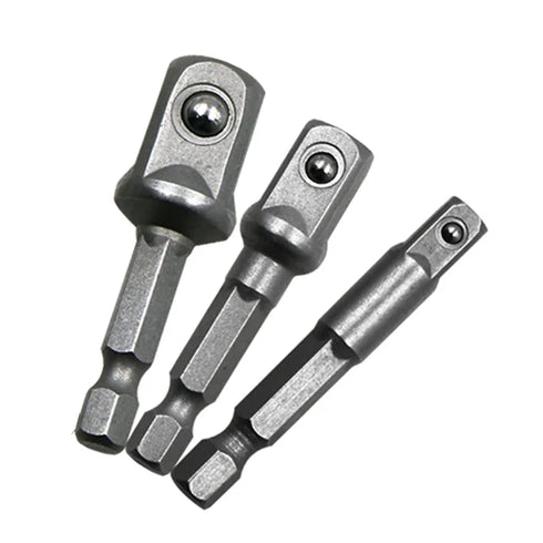 Chrome Vanadium Steel Socket Adapter Set - 1/4", 3/8", 1/2"