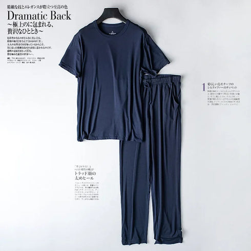 Men's Modal Short-Sleeved Pyjama Set