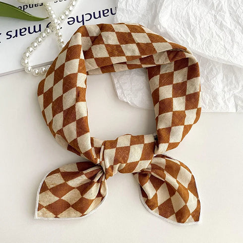 55cm Laies Cotton Linen Square Scarf for Women
