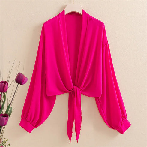 Women’s Summer Kimono Cardigan in Mesh Chiffon