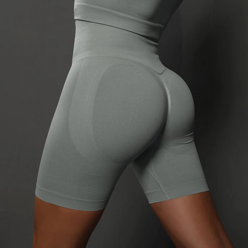 Seamless High Waist Yoga Shorts for Women