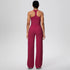 Backless Yoga Set with Wide Leg Pants