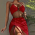 Women's Four-Piece Mesh Bikini Cover-Up Set