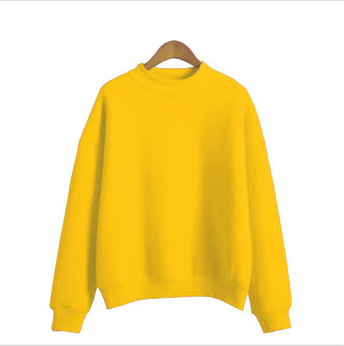 Women's Velvet Turtleneck Long Sleeve Sweatshirt
