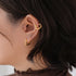 Aide 925 Sterling Silver Love Heart Hoop Earrings